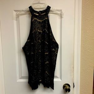 love Fire Blouse with high neck